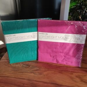 Pair of silk/viscose 'pashmina' wraps, brand new!